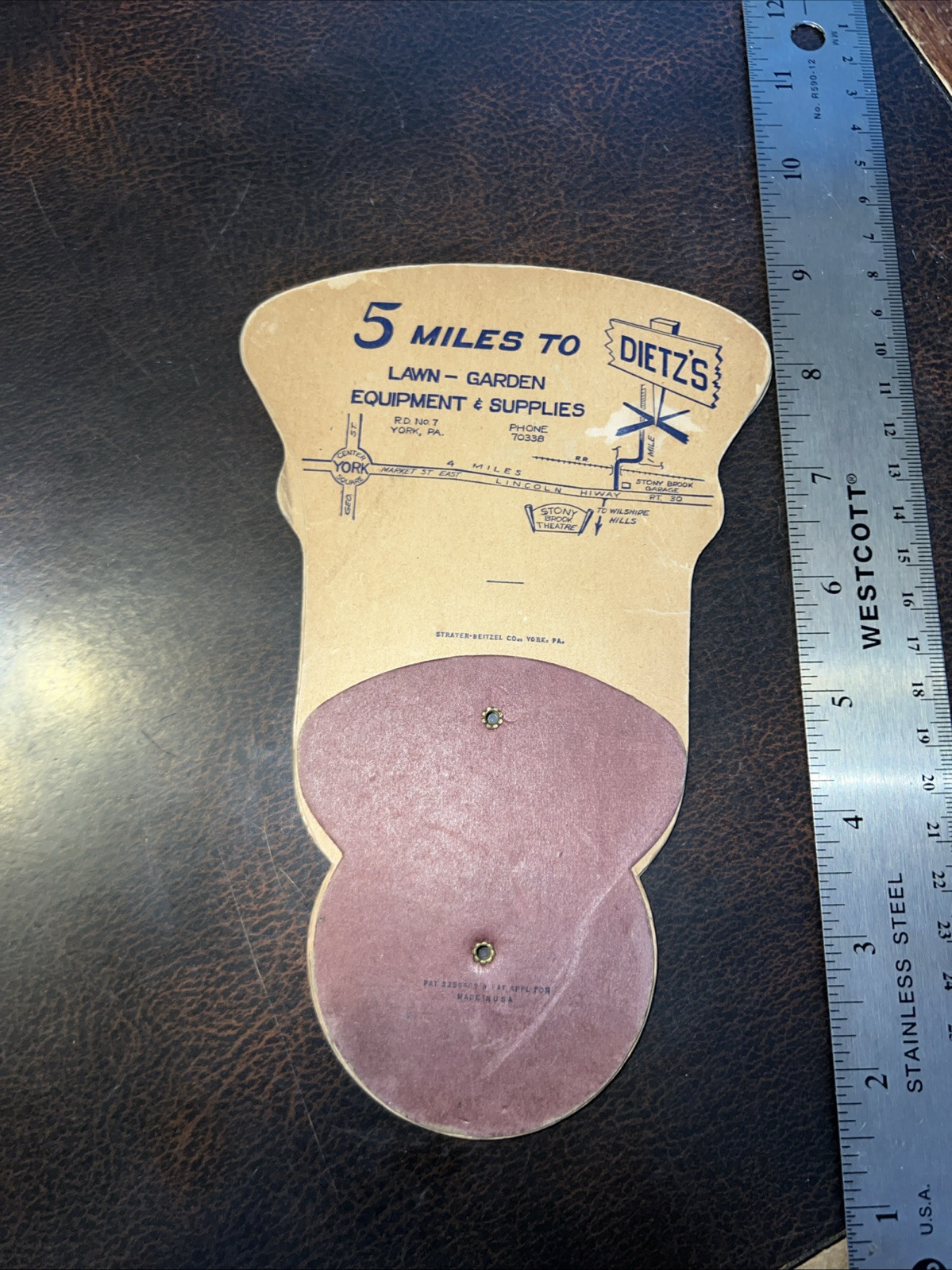 Rare York Pa Stony Brook Dietz’s Law Garden Supplies Hand Fan Drive In Movies