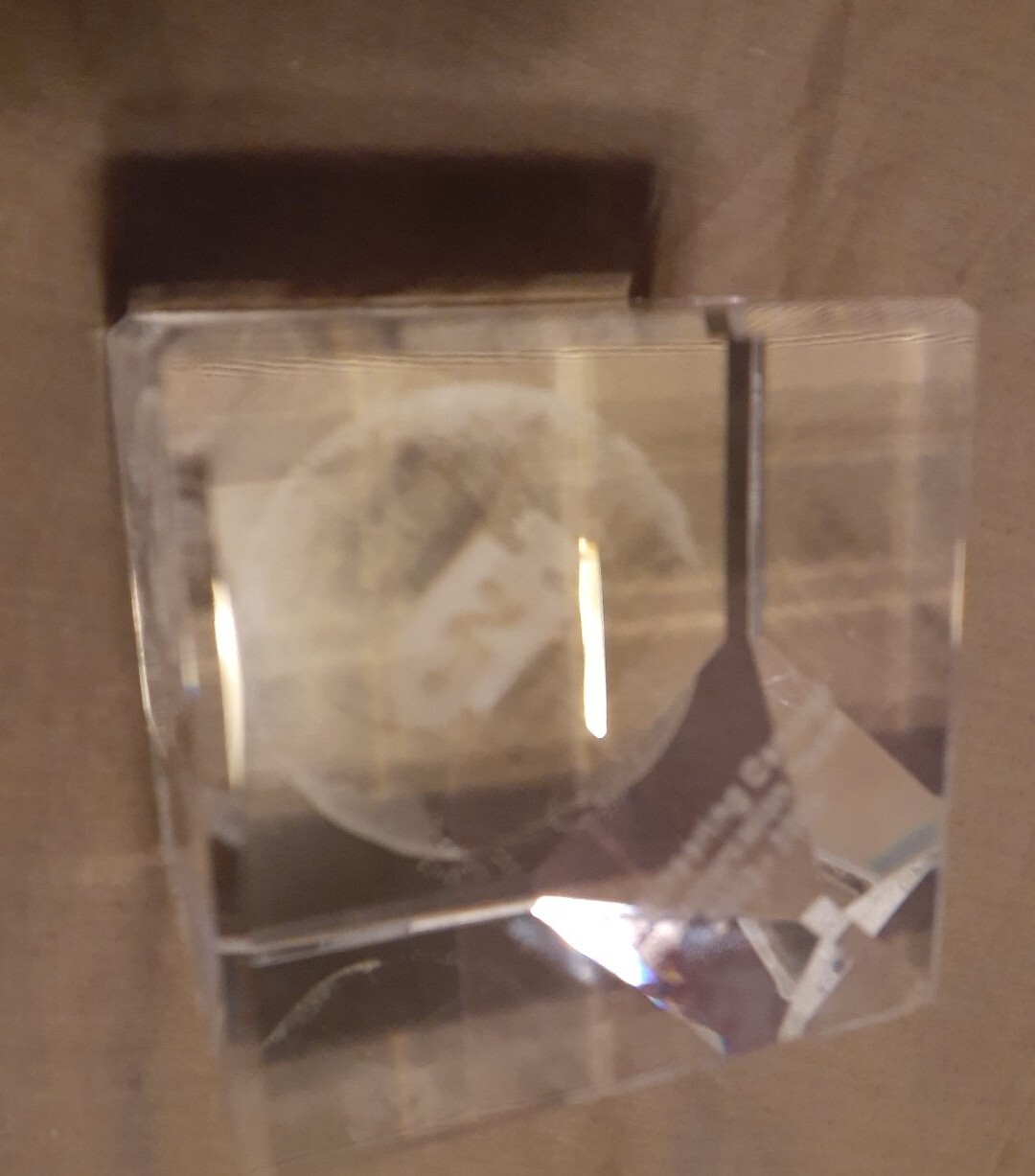 Case New Holland Engineering Crystal Paperweight