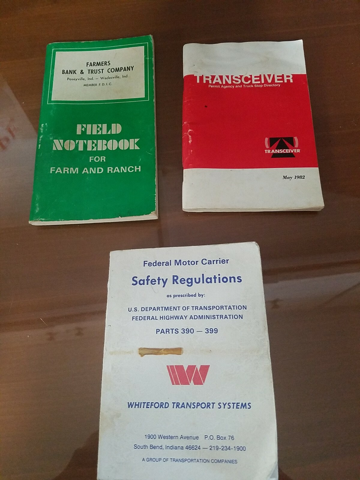 Lot 3 notebook for farm and ranch , federal motor carrier, transceiver