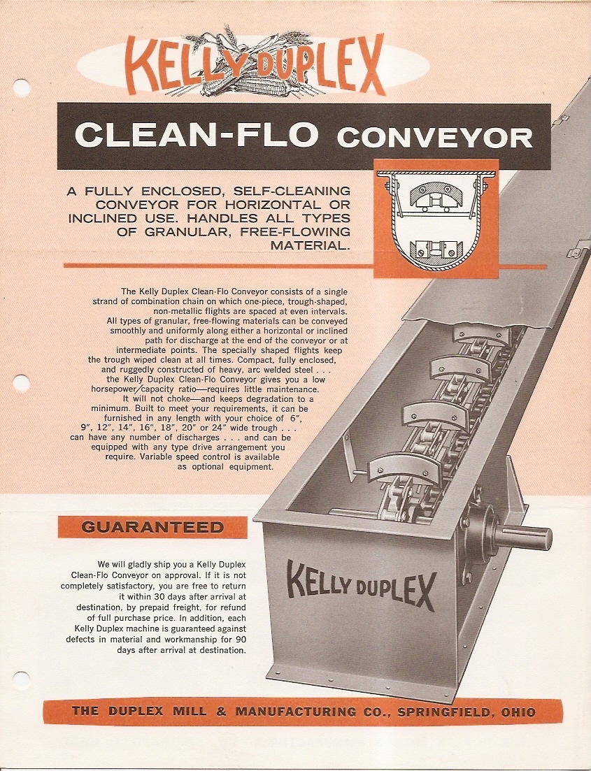 Farm Equipment Brochure – Kelly Duplex – Conveyor Feeder Elevator (F3393)