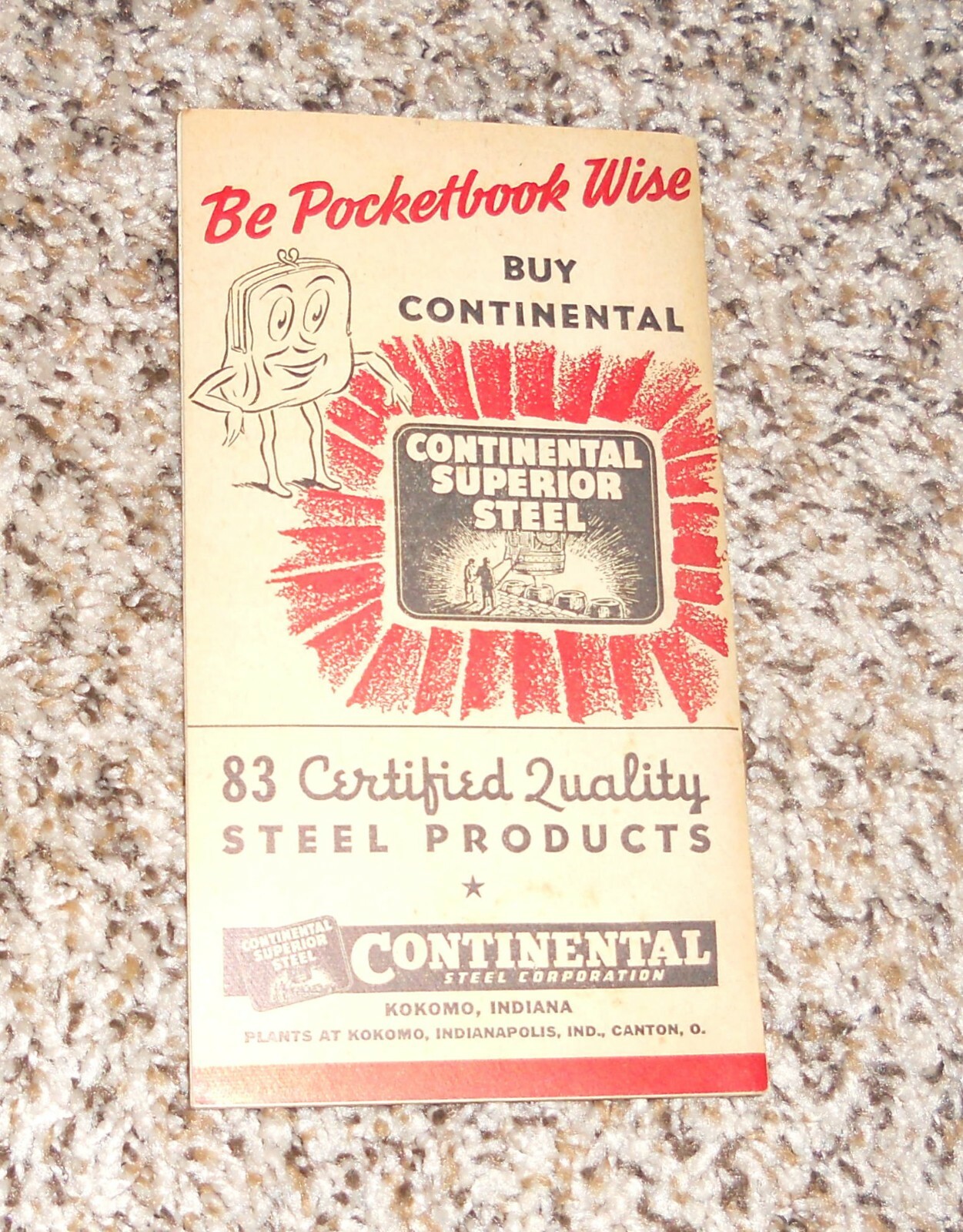 1942 Continental Farm Livestock Record Book Advertising Agricultural (F5)