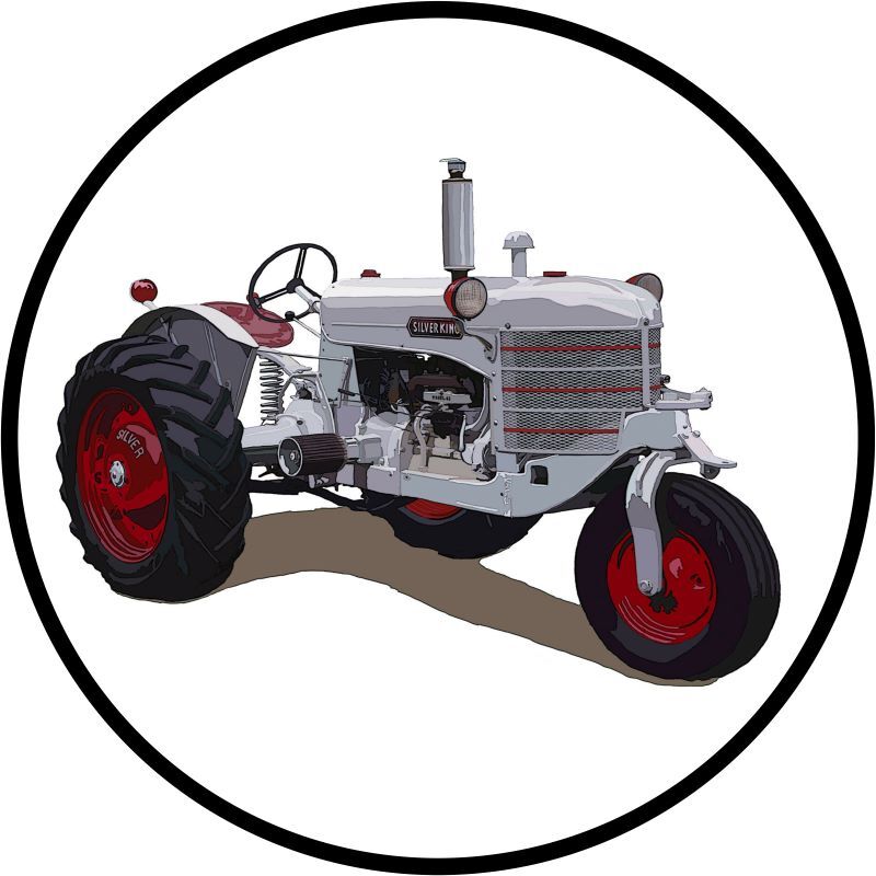 Silver King Model 42 Tractor NEW Metal Sign 28&Prime; Dia. Round AMERICAN STEEL