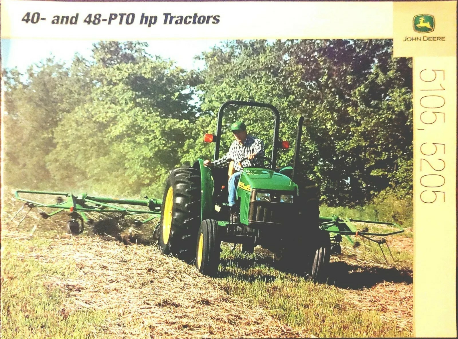 2001 JOHN DEERE 5105 5205 40- AND 48-PTO HP TRACTORS BROCHURE