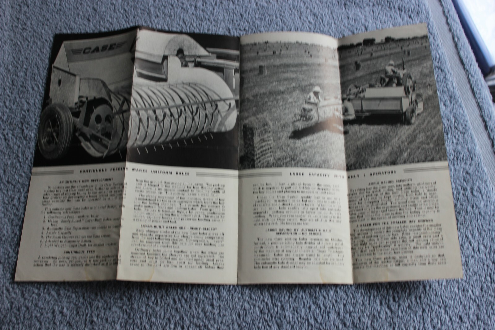 1930s/40s J.I. Case Hay Baling farming tractor brochure