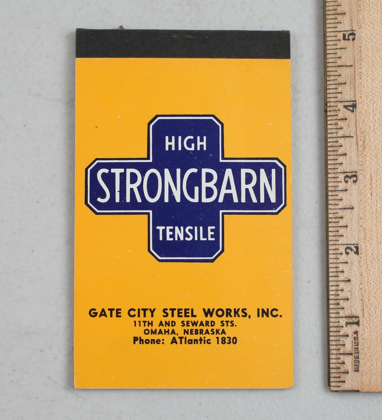 Vintage Pocket Memo Book Strongbarn Steel Roofing and Siding