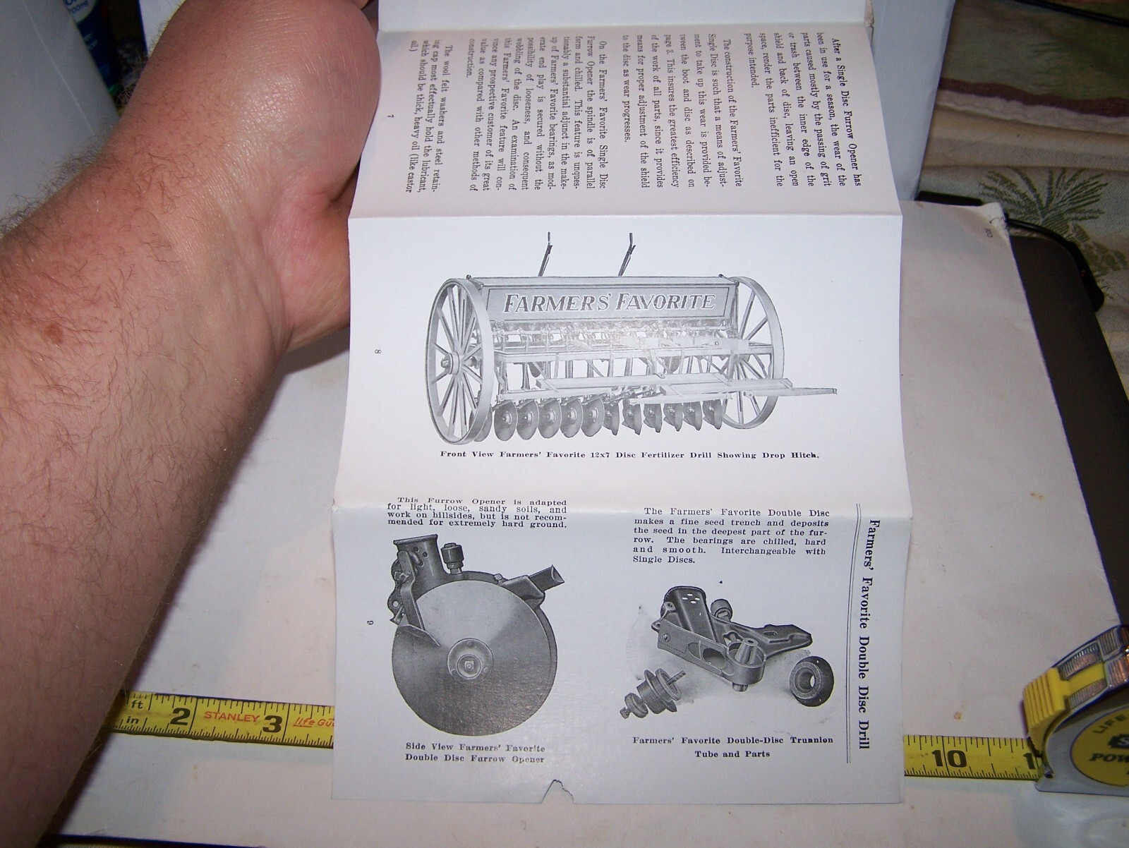 FARMERS FAVORITE Grain Drill Sales Brochure Pamphlet American Seeding Machine Co