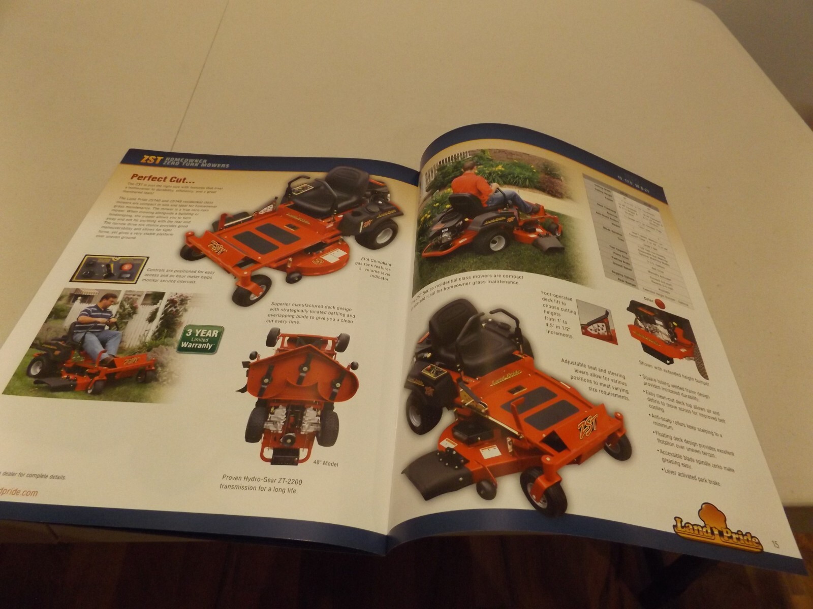 LAND PRIDE ZERO TURN MOWERS, 8/9/13
