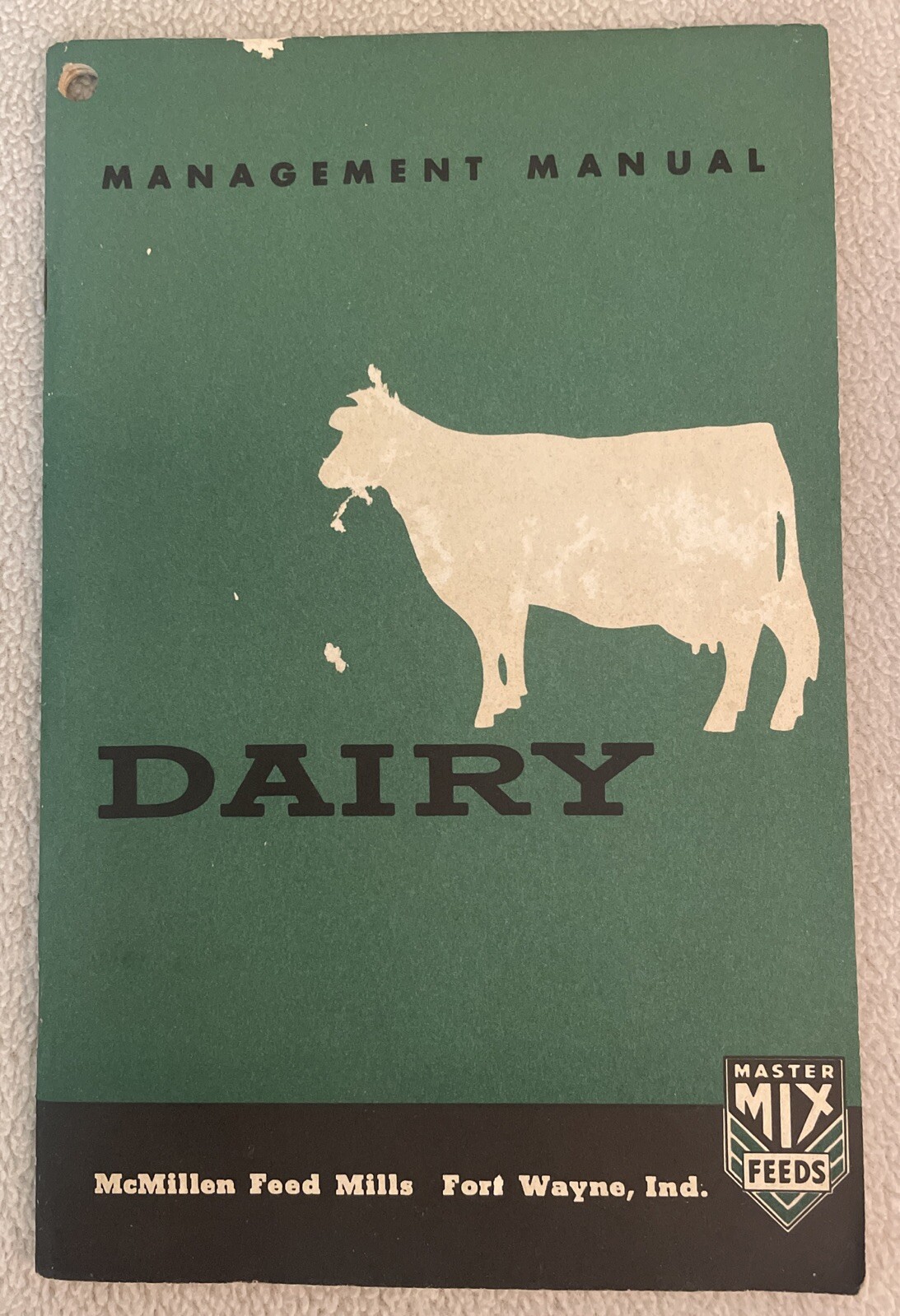 Vintage 1955 McMillen Feed Mills Management Manual FOR DAIRY Booklet