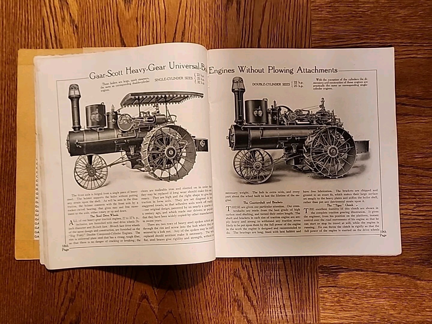 Gaar Scott Engine And Thresher Tractor Sales Brochure Catalog