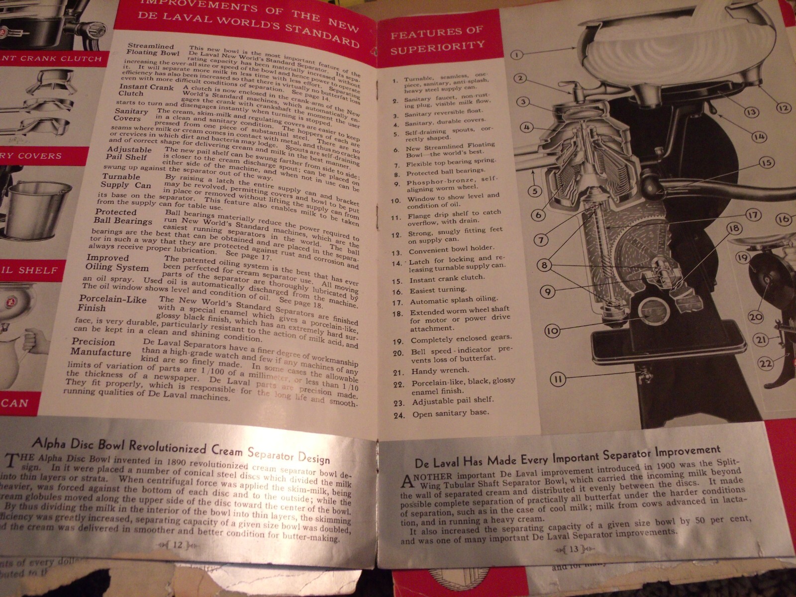 DELAVAL DEALER BINDER ADVERTISEMENT & SEVERAL MANUALS SEPARATORS MILKERS COOLERS