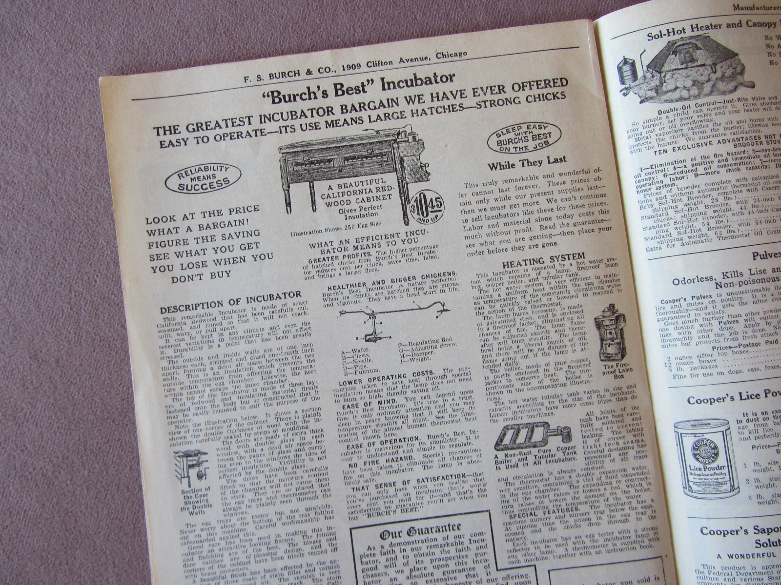 Vintage c1930 F.S. Burch’s Stockmen’s Supplies Catalog Tools Chemicals Prices