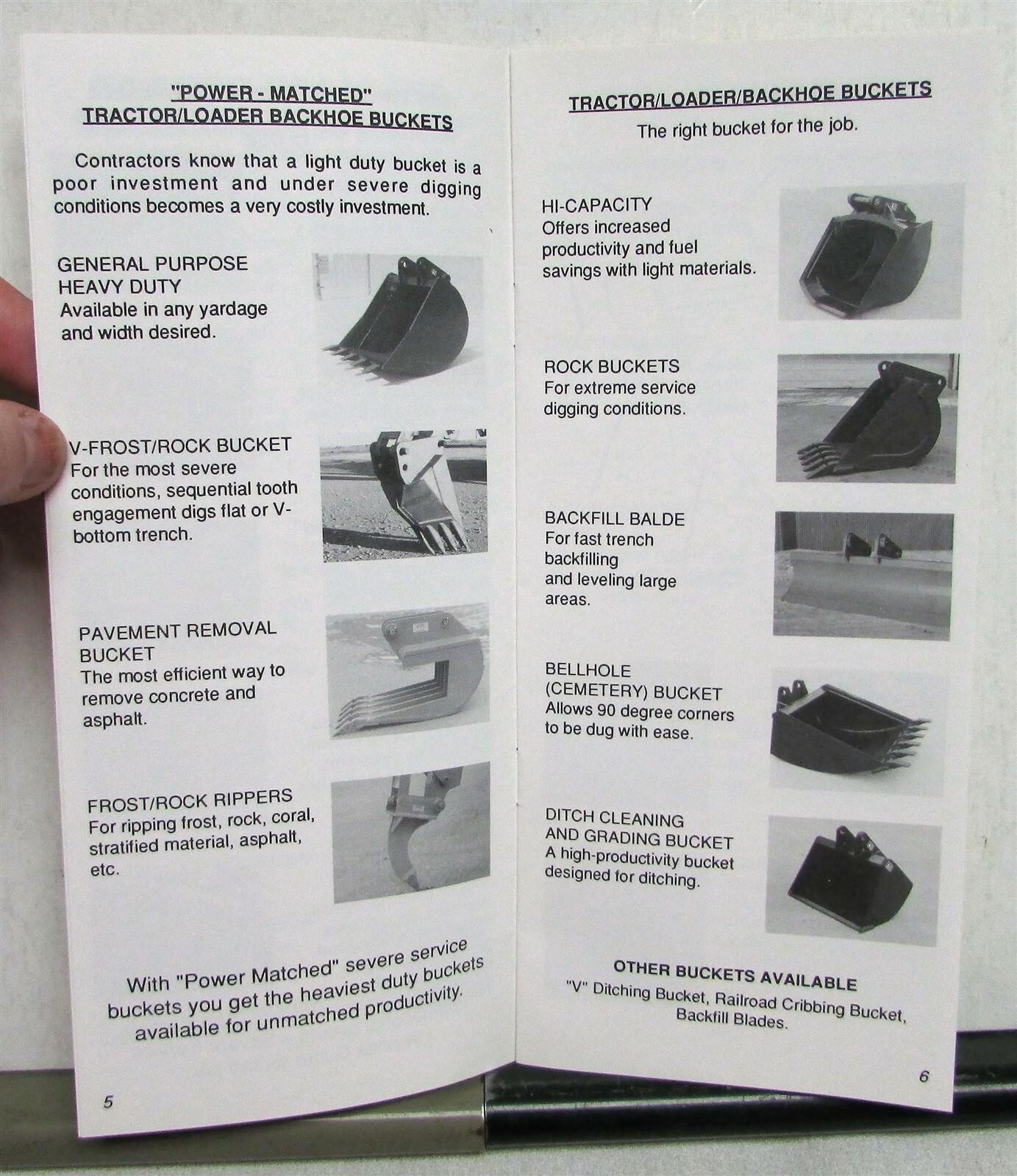 1992 Attachments International Product Guide Construction Sales Brochure