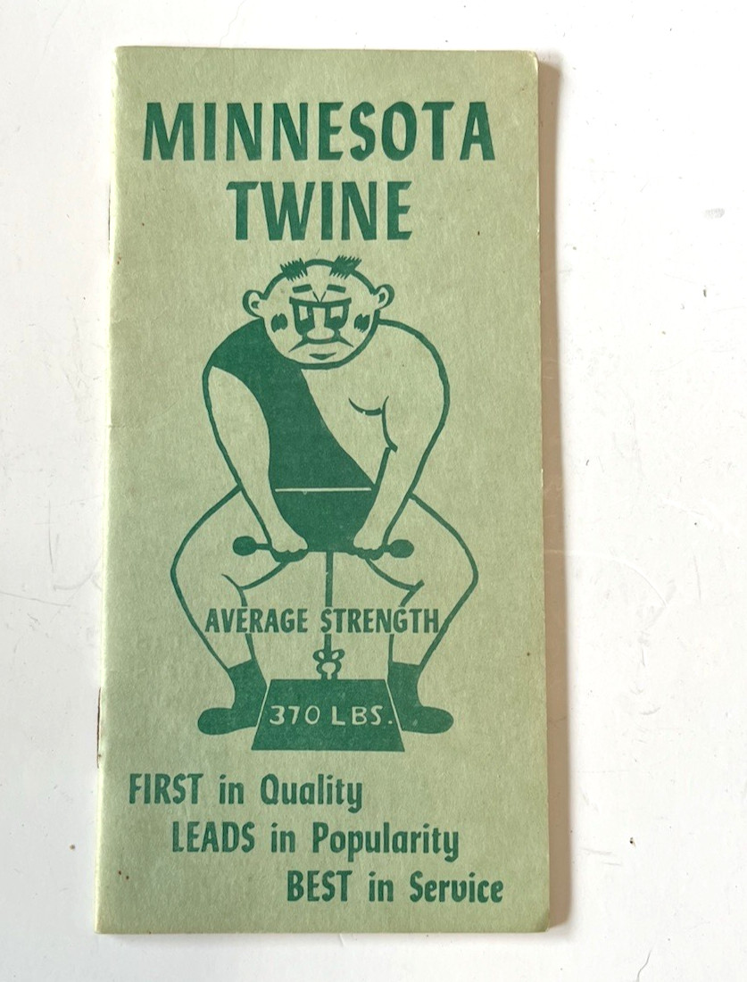 Vintage Minnesota Twine Memo Pad Notebook State Prison Advertising Farm MN