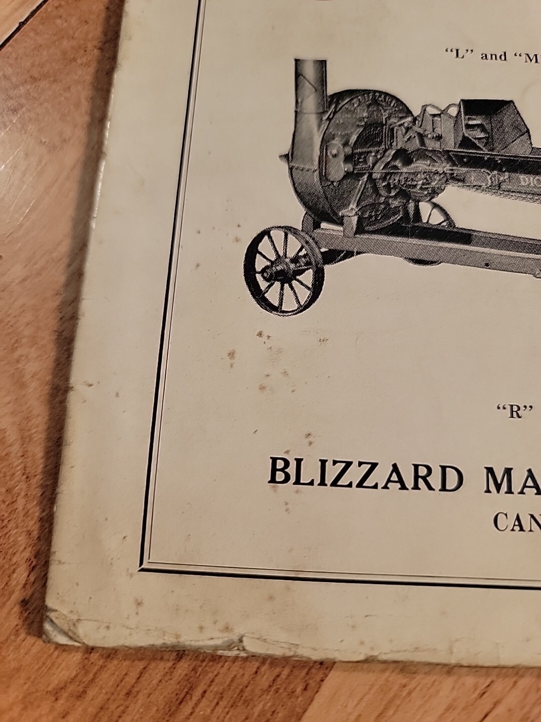 Blizzard Ensilage Cutter Parts List Instruction Book L M 11 21 13 211 15