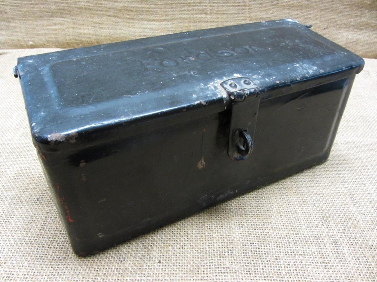 Vintage Fordson Tractor Toolbox Antique Old Iron Farm Tool Box Equipment 11370