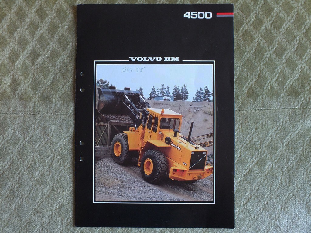 VOLVO BM 4500 Mining Construction Wheel Loader Brochure Prospekt 1984