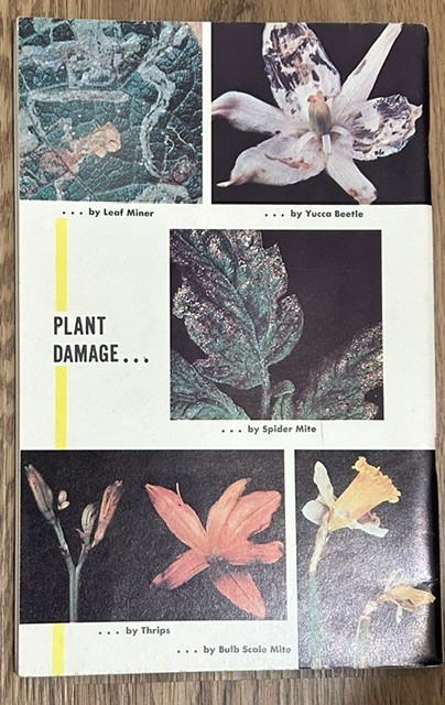 Vtg Controling Insects On Flowers US Department Agriculture 1963 Bulletin No 237