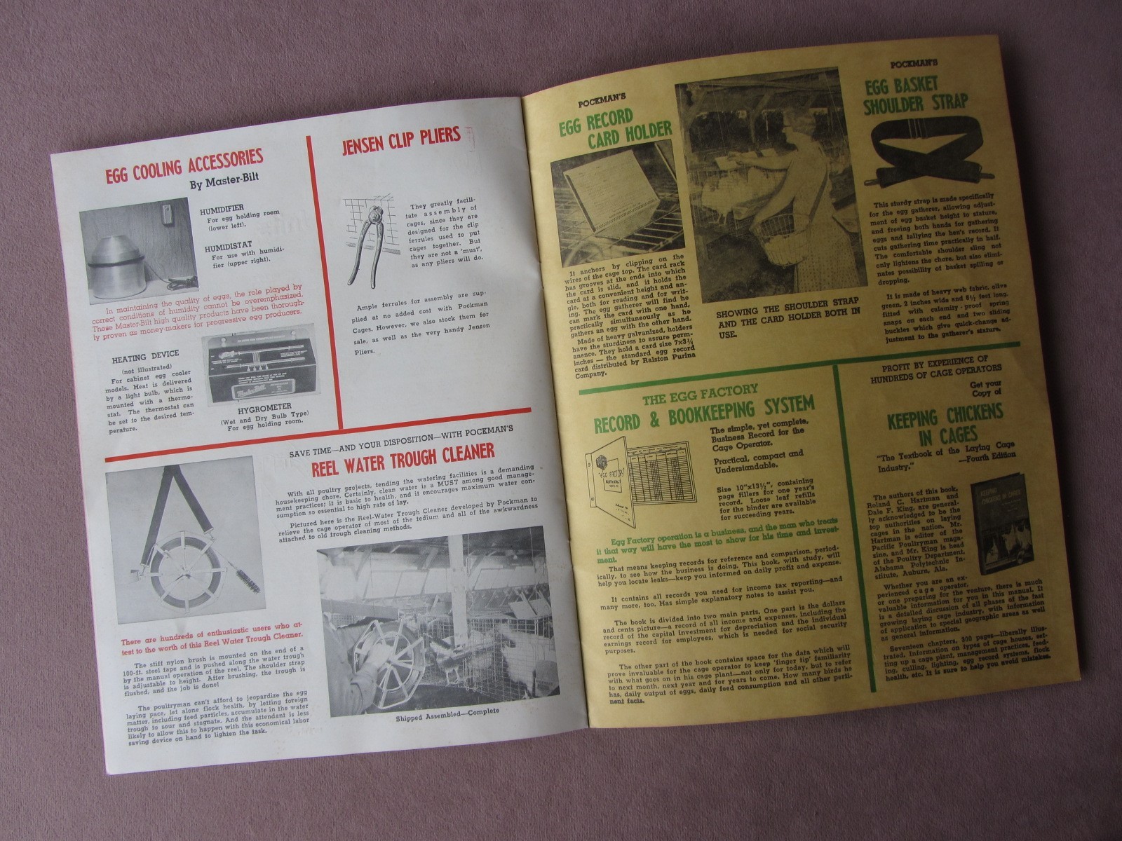 Vtg 1960 Pockman’s Famous Poultry Egg Laying Cages & Equipment Catalog Alabama