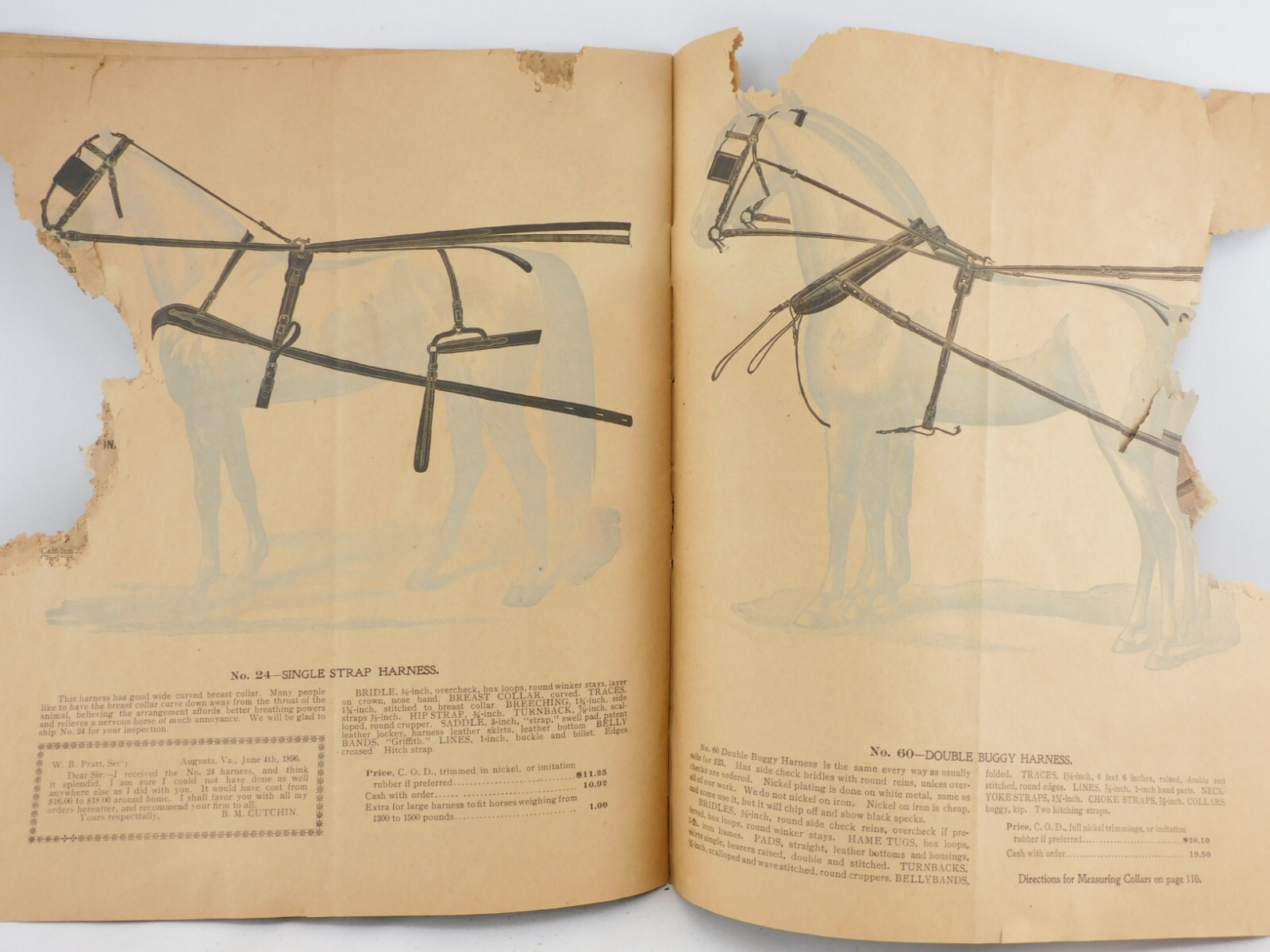 1897 Carriage And Harness Catalog Elkhart Indiana with PRICES Antique Brochure