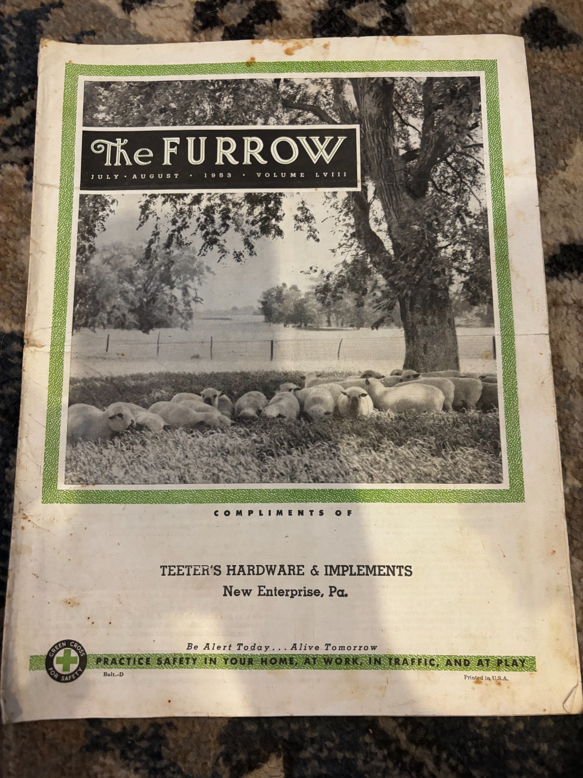 John Deere Furrow Magazine July-August 1953 New Enterprise Pa Brochure DCPA26