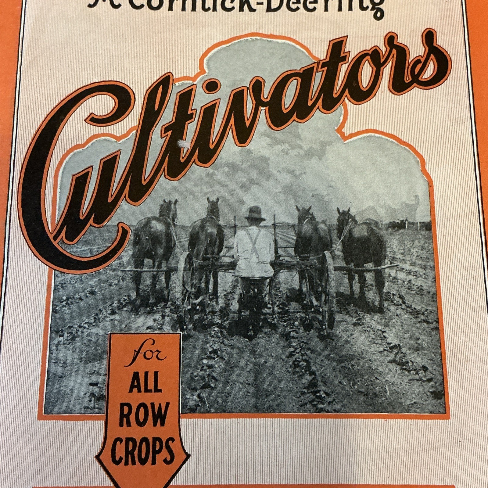 Vintage Original McCormick Cultivators Brochure As Is INV-P0931