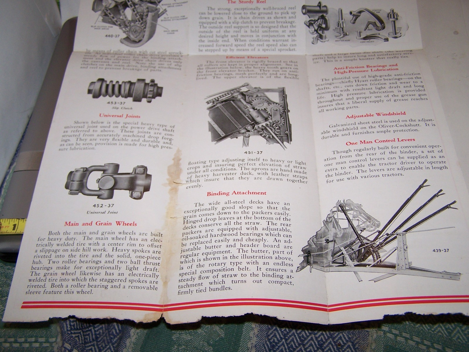 OLIVER COCKSHUTT Tractor Grain Binder #2 Sales Brochure Pamphlet Hit Miss Engine