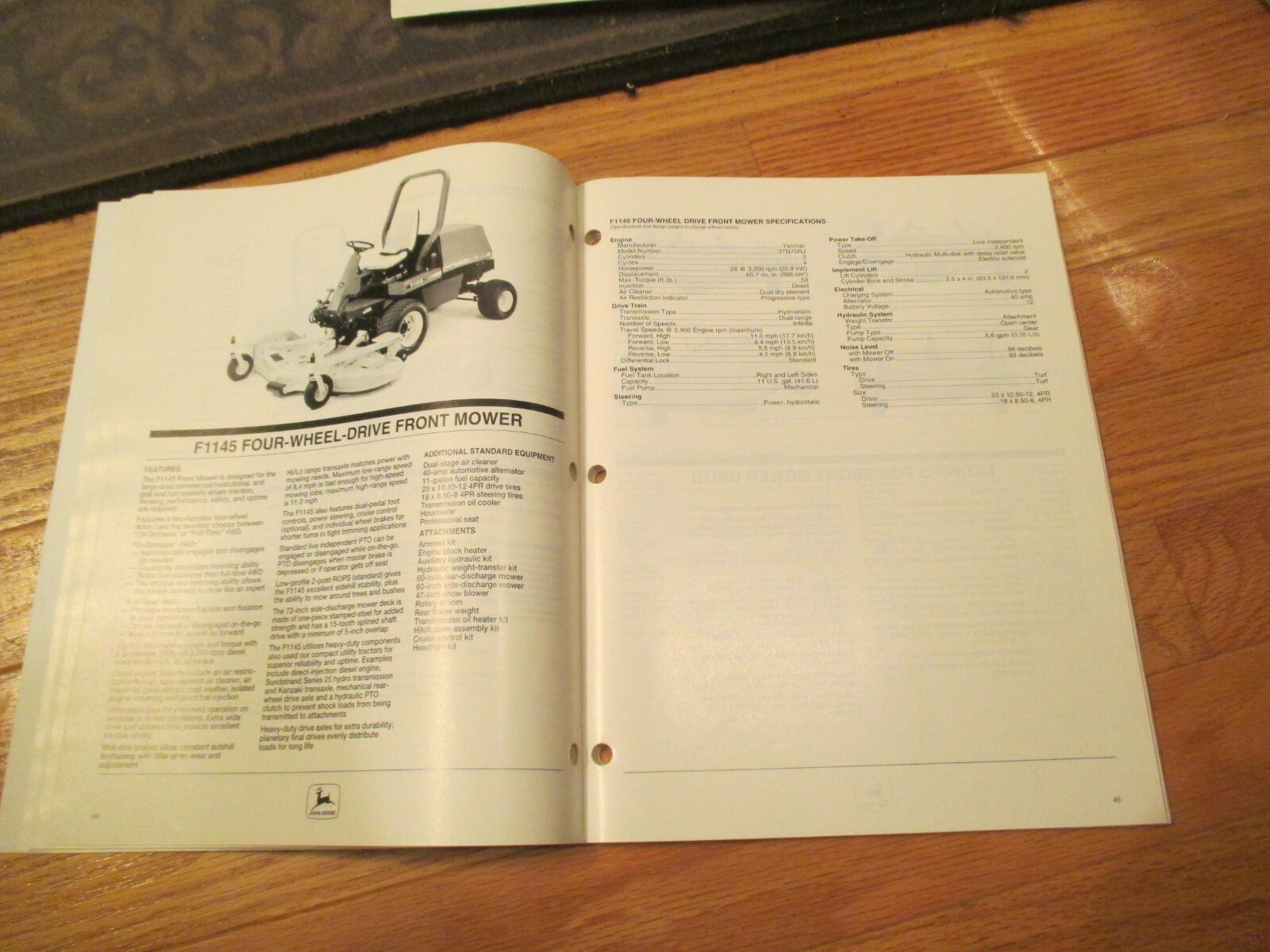 John Deere Grounds Care Equipment guide 147 pages Vintage Dealer sales brochure