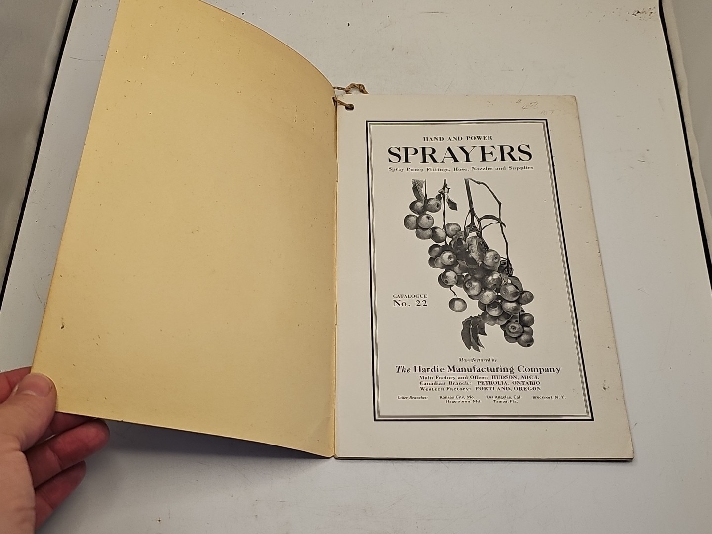 vintage hit miss hardie sprayer tractor avery catalog brochure 1920&rsquo;s