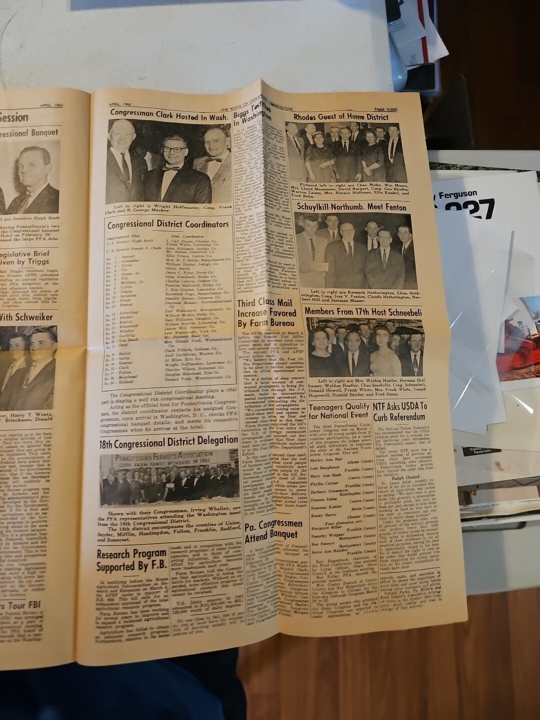The Voice Of Organized Agriculture Newspaper April 1962. Pennsylvania Farmers