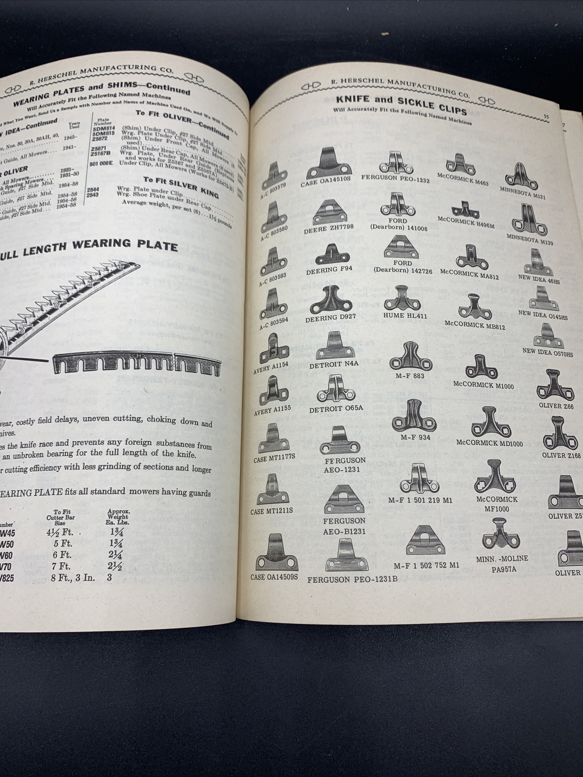 1959 Des Moines Iron Co Repair Parts Catalog Mowers/Combines/Swathers/Harvester