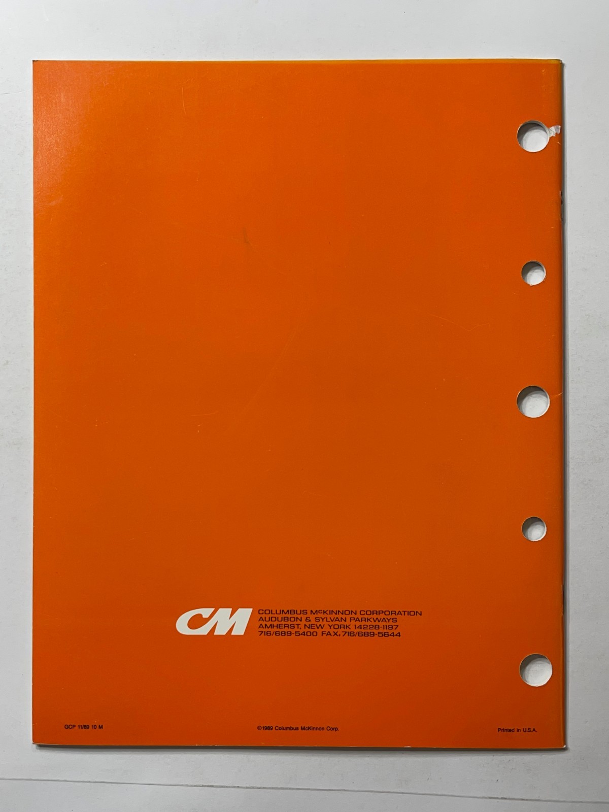 CM Big Orange Farm Hardware & Accessories Sales Brochure *Sales Book* (1970s)