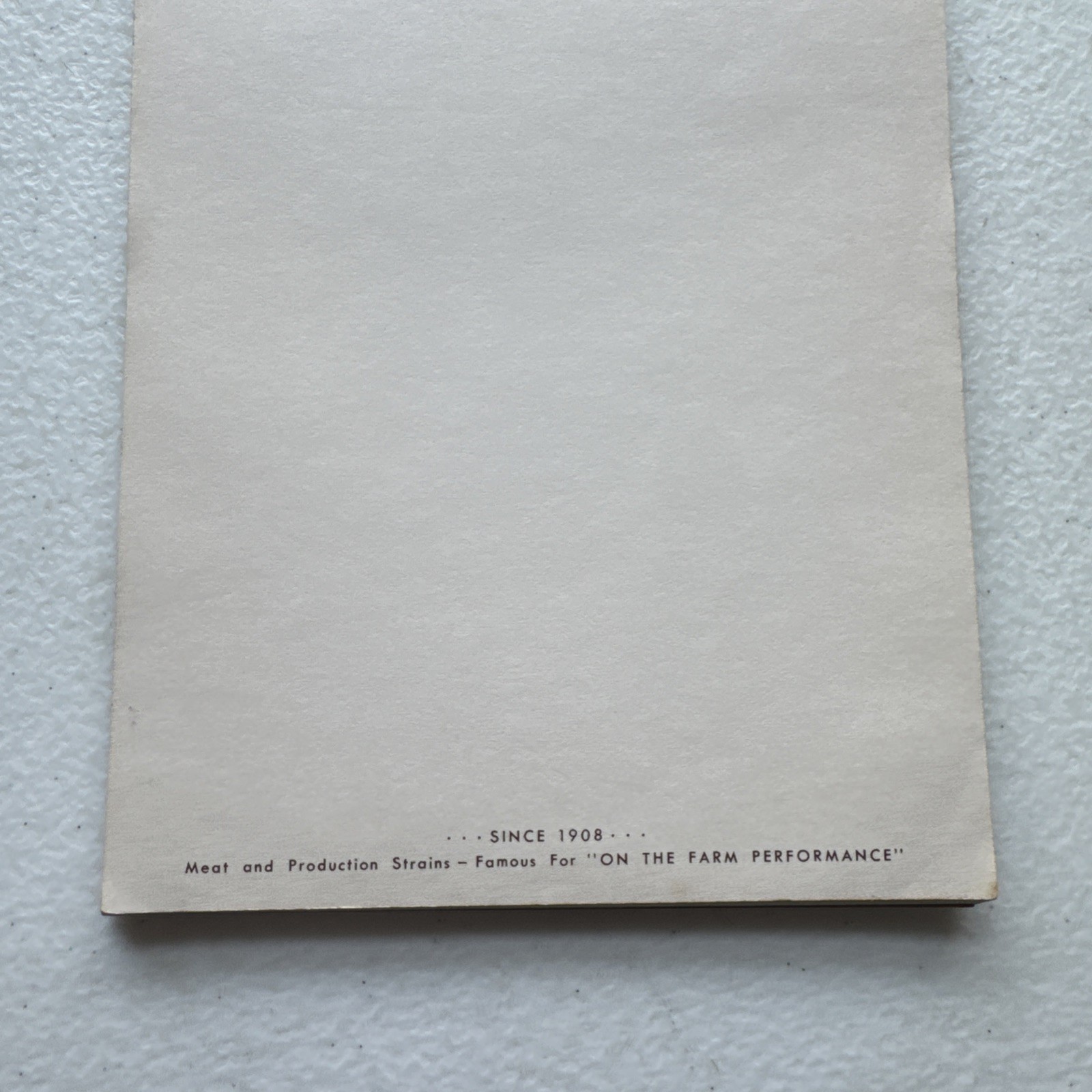 Kerr Chickeries Co. Frenchtown, NJ Vintage Notepad Paper Tablet