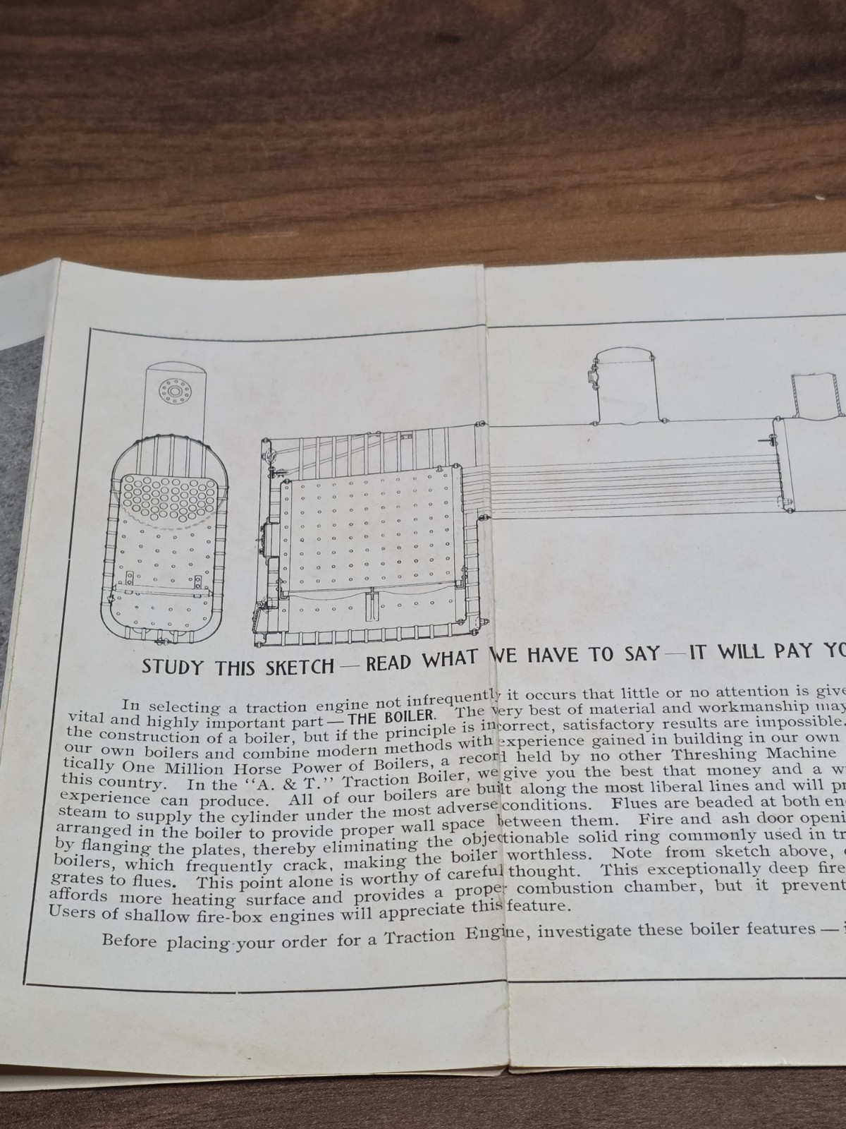 Rare Early 1900s Aultman & Taylor Small Tractor Brochure