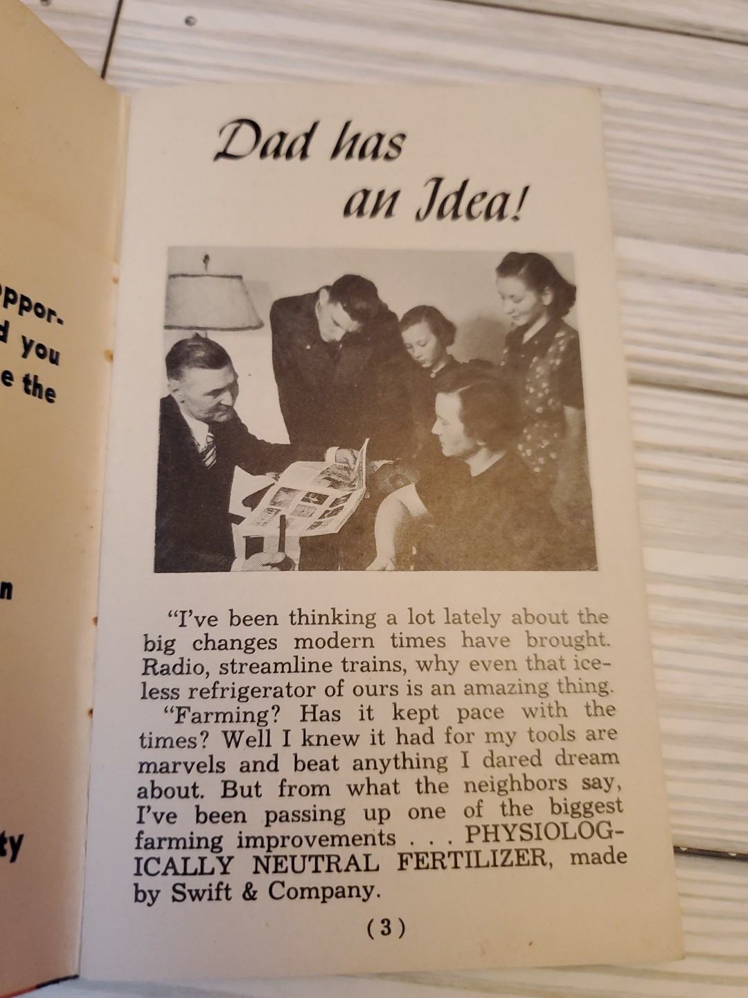 1942 Swift&rsquo;s Red Steer Fertilizers Guide & Memo Book Unused 3&Prime;x5&Prime;
