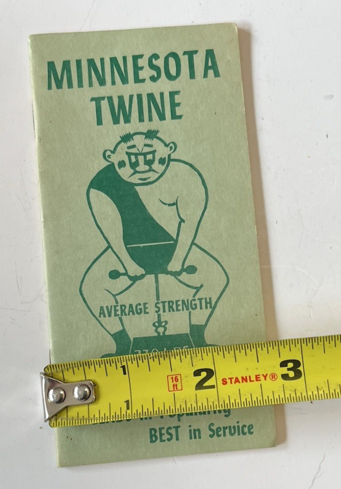 Vintage Minnesota Twine Memo Pad Notebook State Prison Advertising Farm MN