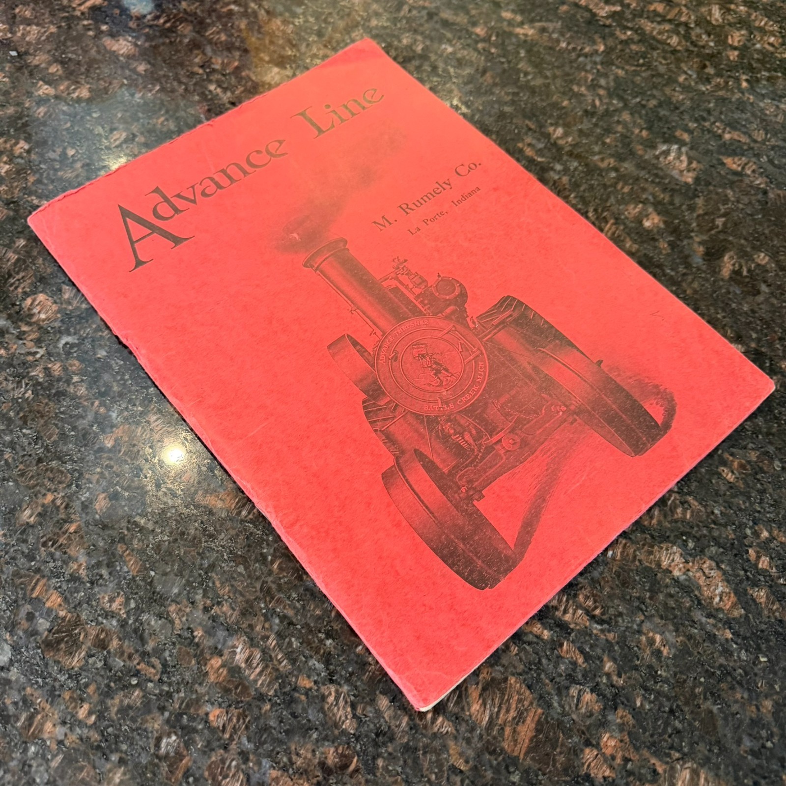 Advance Line M Rumely Co La Porte IN Brochure Battle Creek MI Tractor Equipment