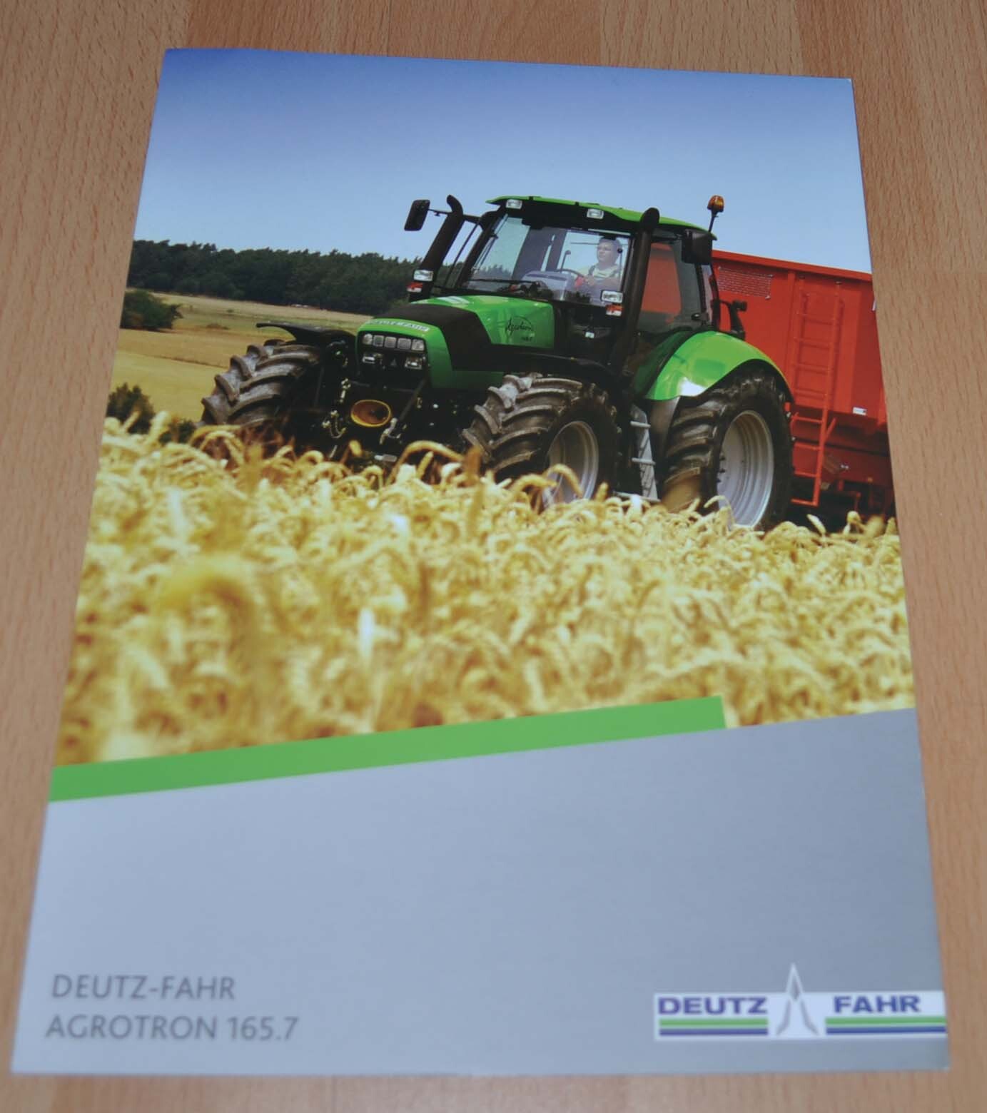 Deutz Fahr Agrotron 165.7 Tractor Agricultural Brochure Prospekt