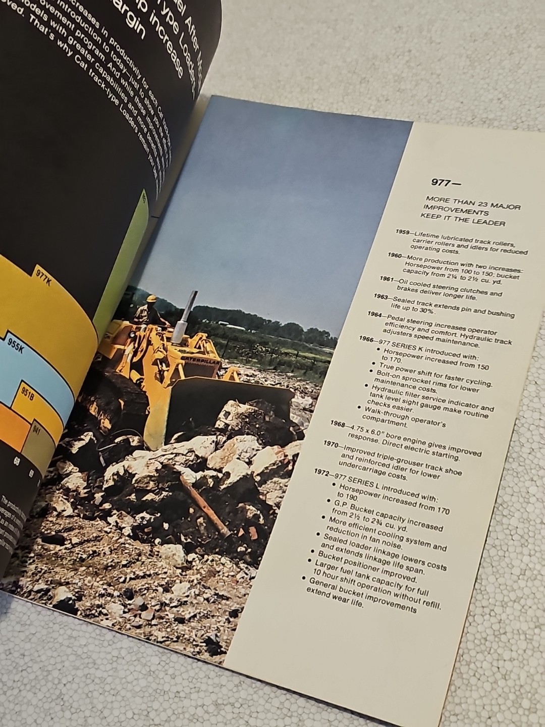 Caterpillar Track Type Loader Feature Productivity Construction Foldout