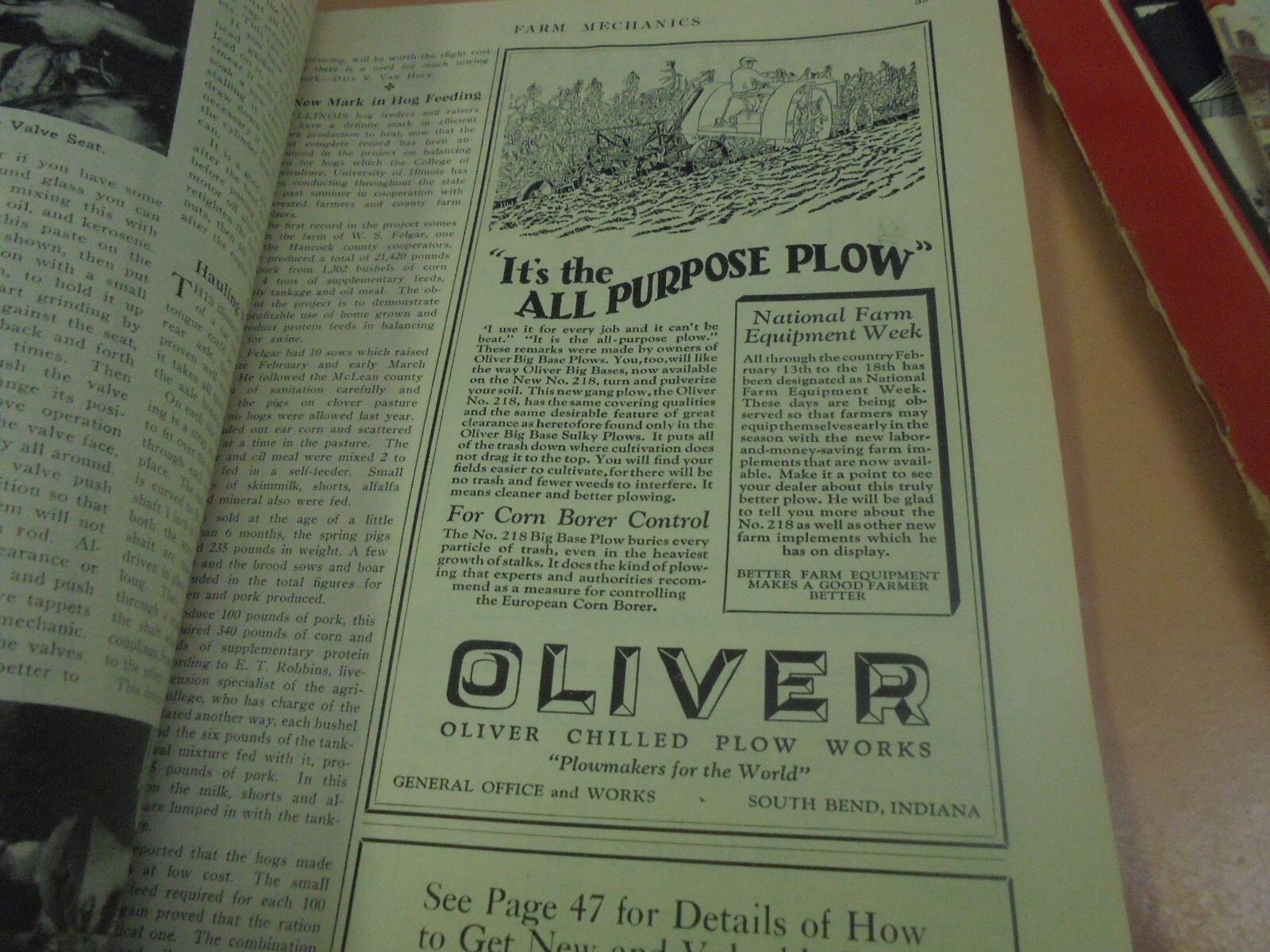 Vintage Lot of Four 1928, 1931 Farm Mechanics Magazines
