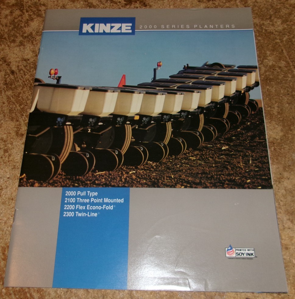1991 kinze 2000 series planters brochure in very good shape used