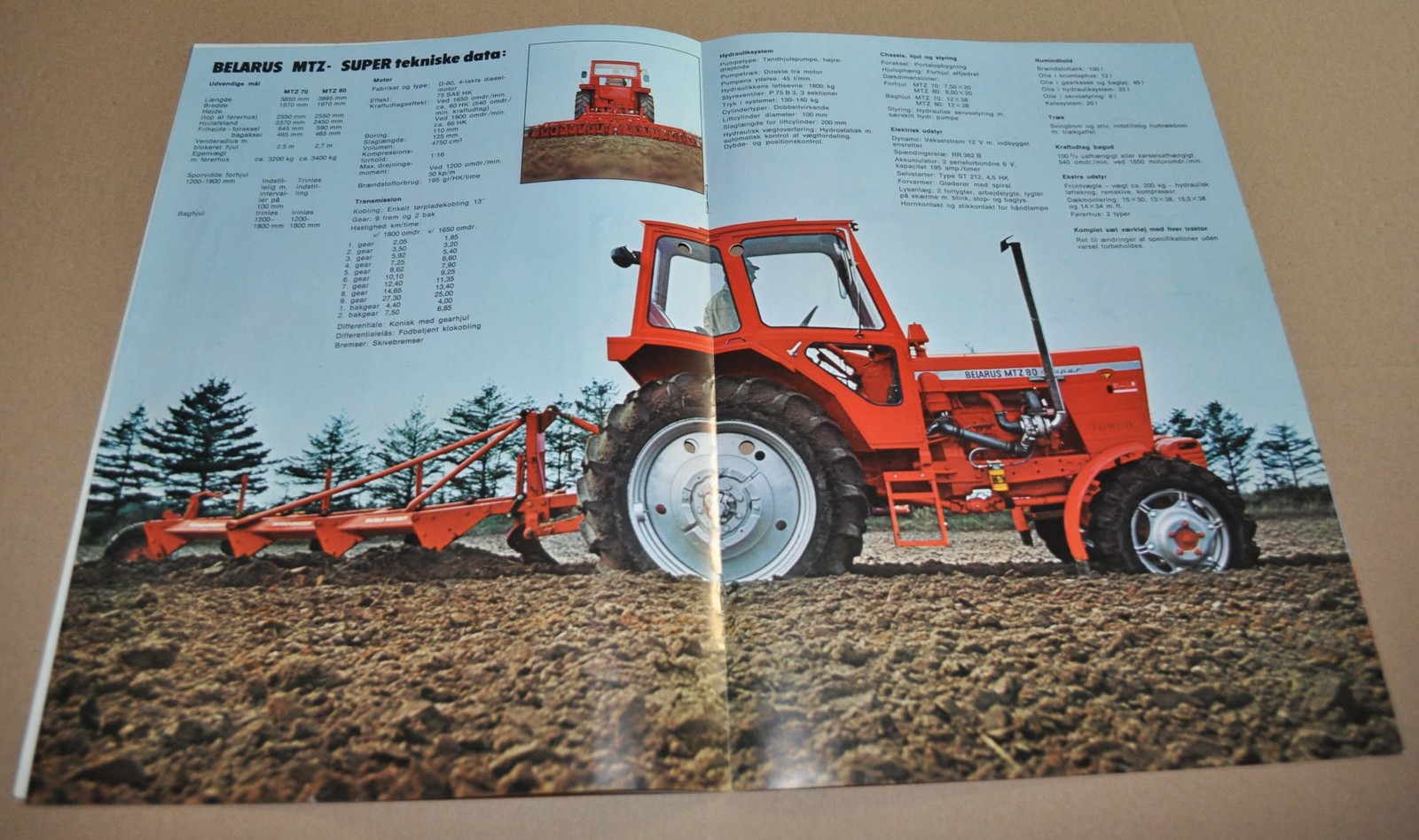 MTZ Belarus 70 80 Tractor Brochure Prospekt Norway Tractoroexport