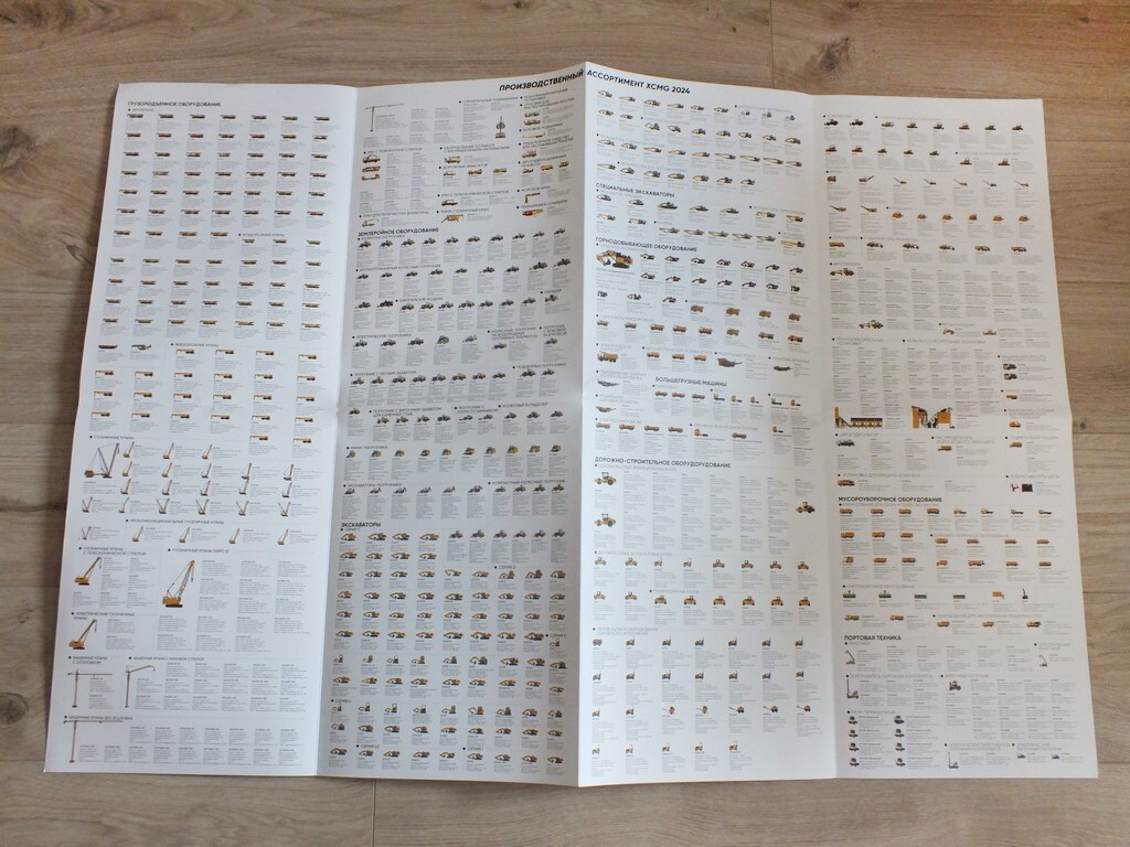 XCMG Graders Trucks Cranes Excavators Full Construction Equipment Brochure 2024