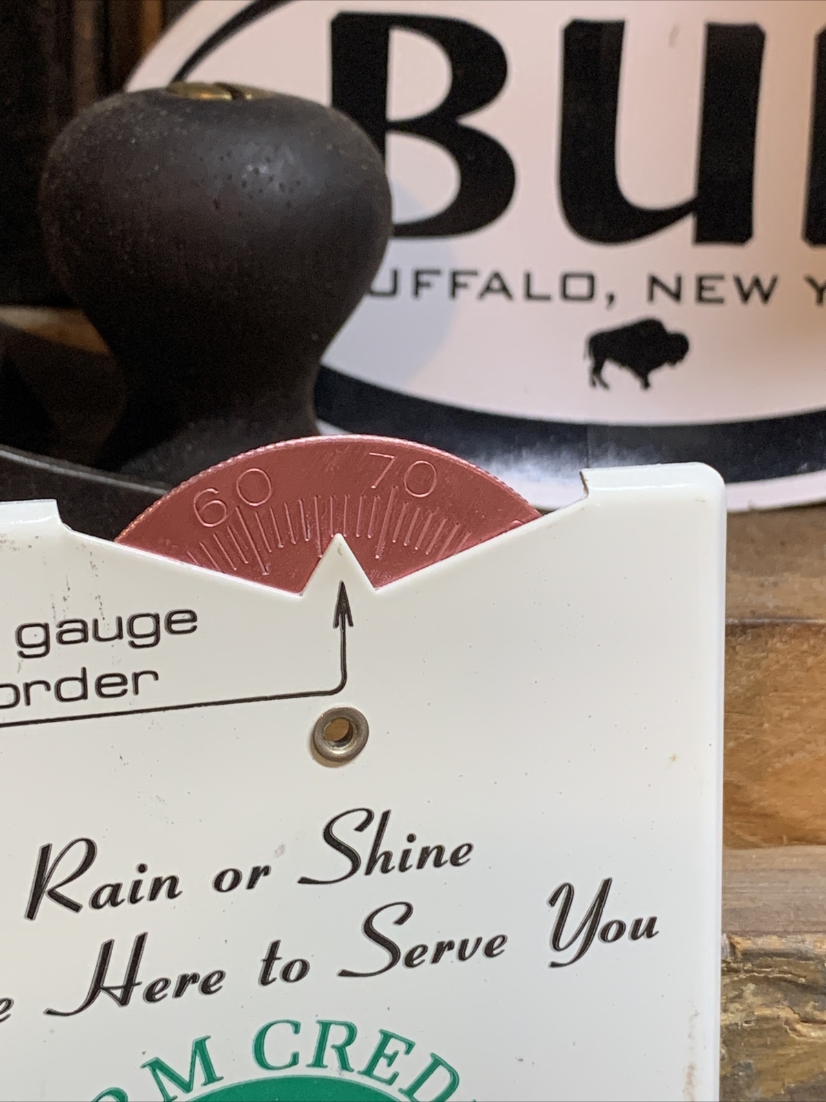 vintage rain gauge farm credit buffalo NY 🦬