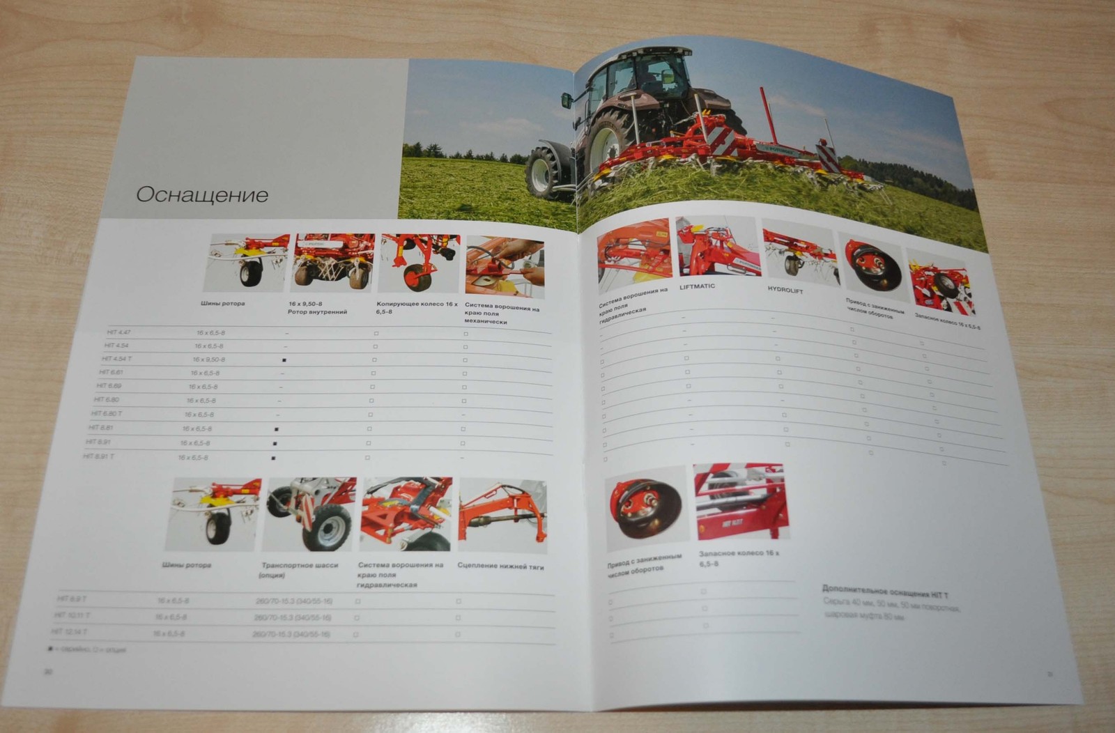 Pottinger Rotary Tedders HIT / HIT T Agricultural Brochure Prospekt RU