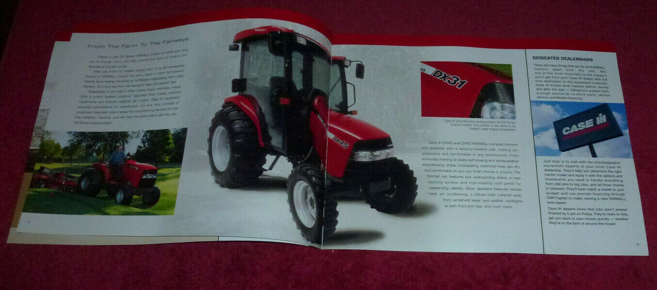 Case III DX Series Farmall Tractors Brochure Booklet