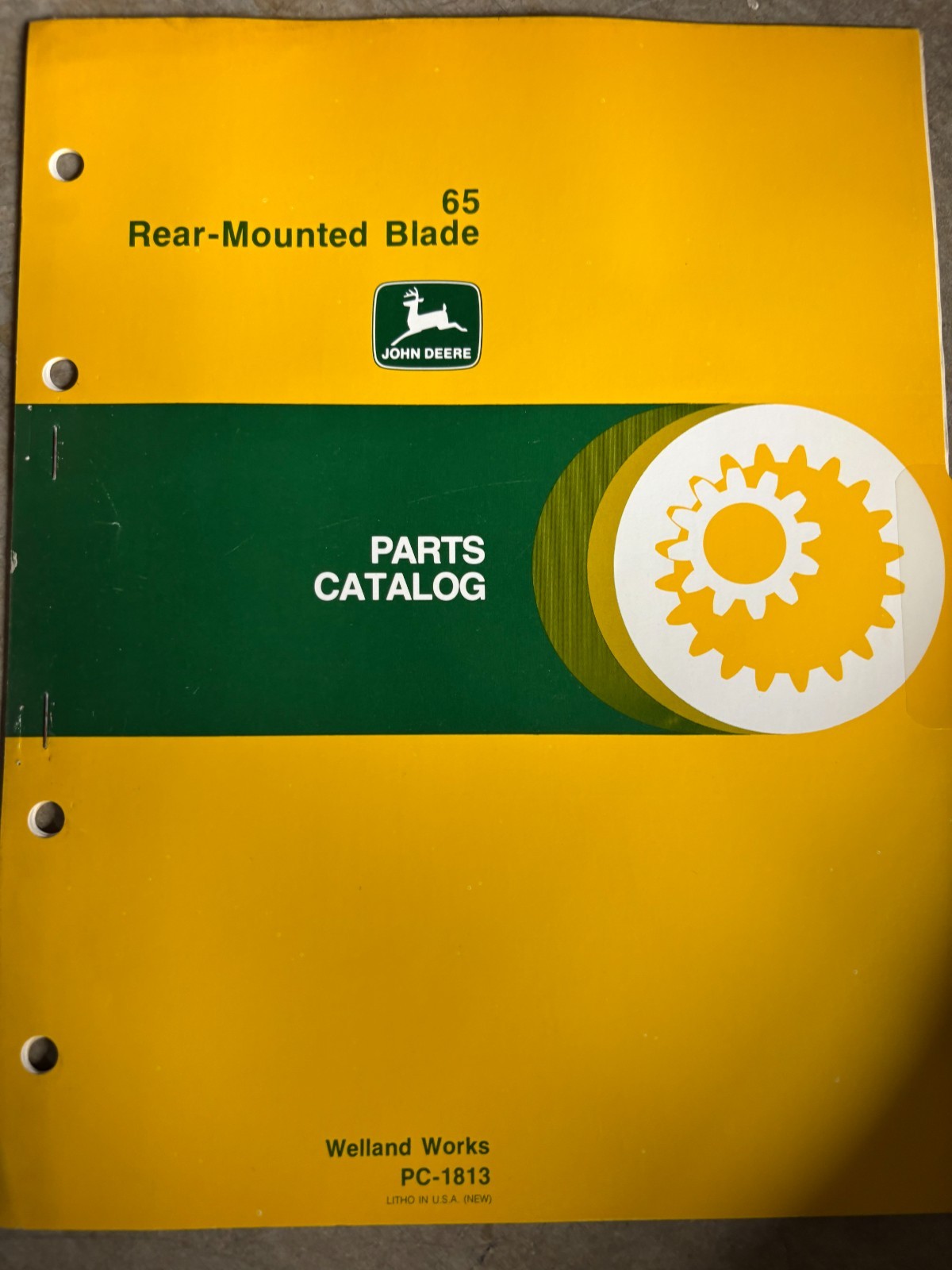 John Deere 65 Rear Mounted Blade Parts Book Manual AMIL26 no3