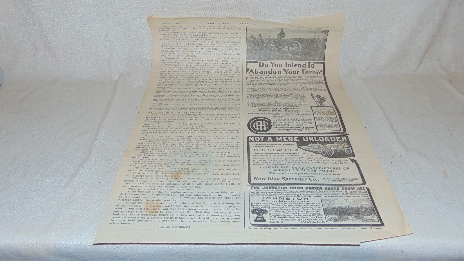 1911 Original INTERNATIONAL HARVESTER COMPANY AND OTHER ADVERTISING