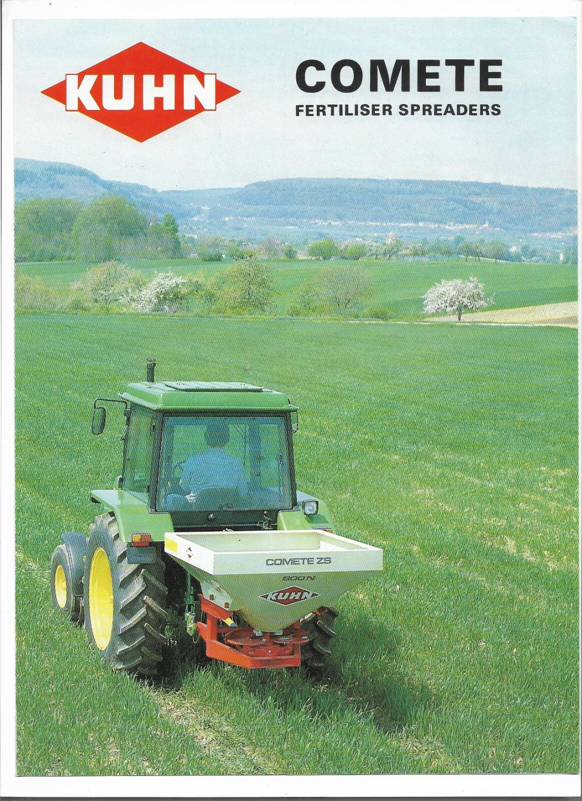 Original Kuhn Comete Fertiliser Fertilizer Spreaders Sales Brochure 9206022-1186