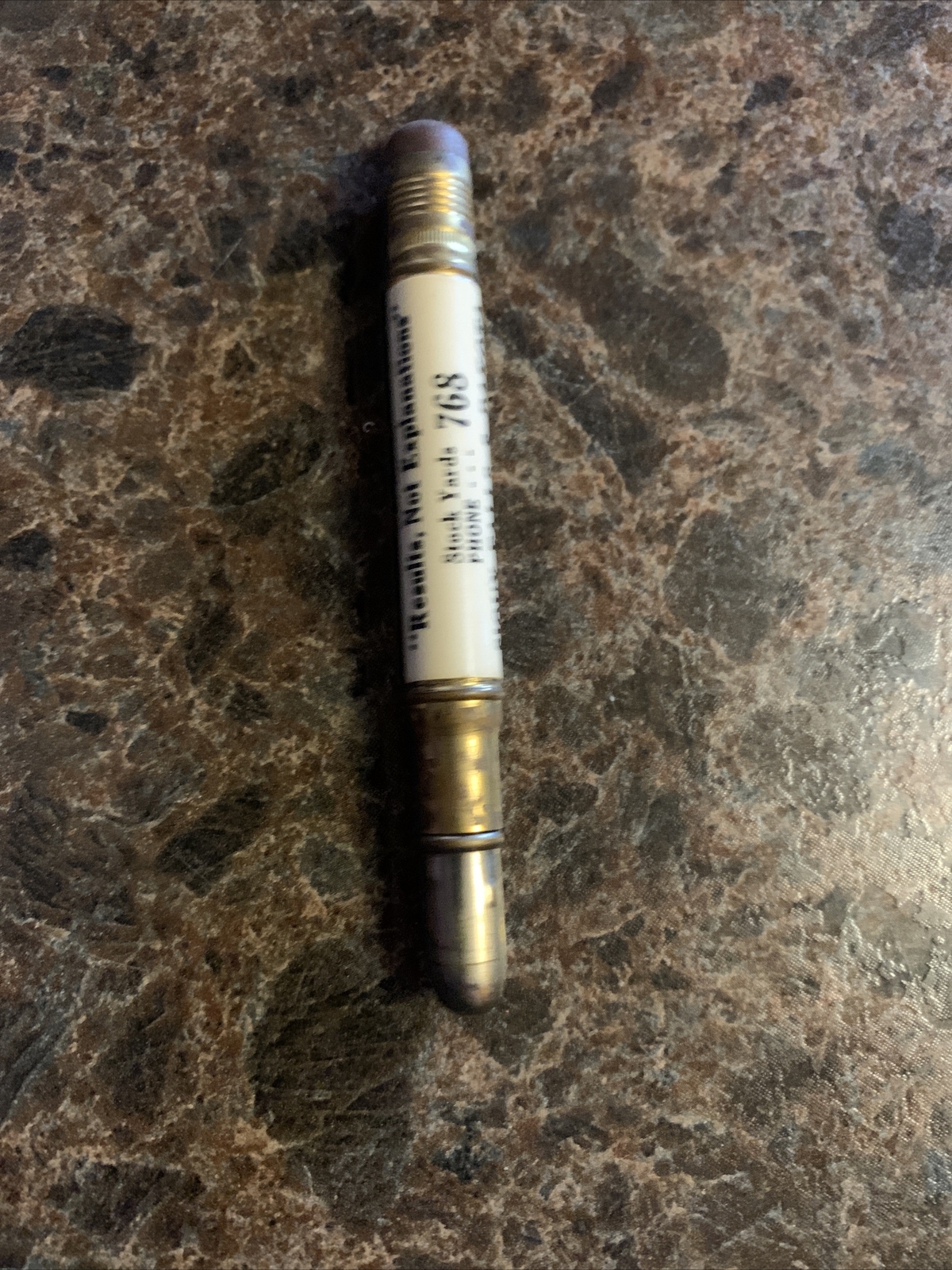 Vtg Adams Livestock Commission Sioux Falls SD Bullet Pencil