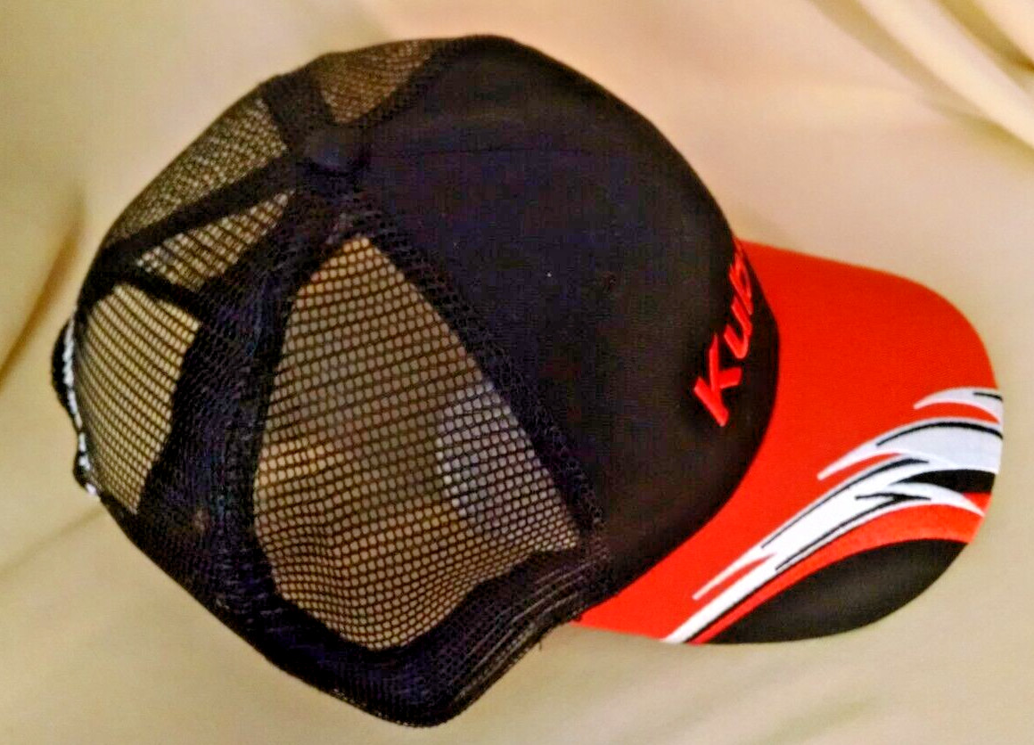 KUBOTA HAT BASEBALL CAP ORANGE BLACK NWOT MESH ADJ WOODSTOCK EQUIP VA K PRODUCTS